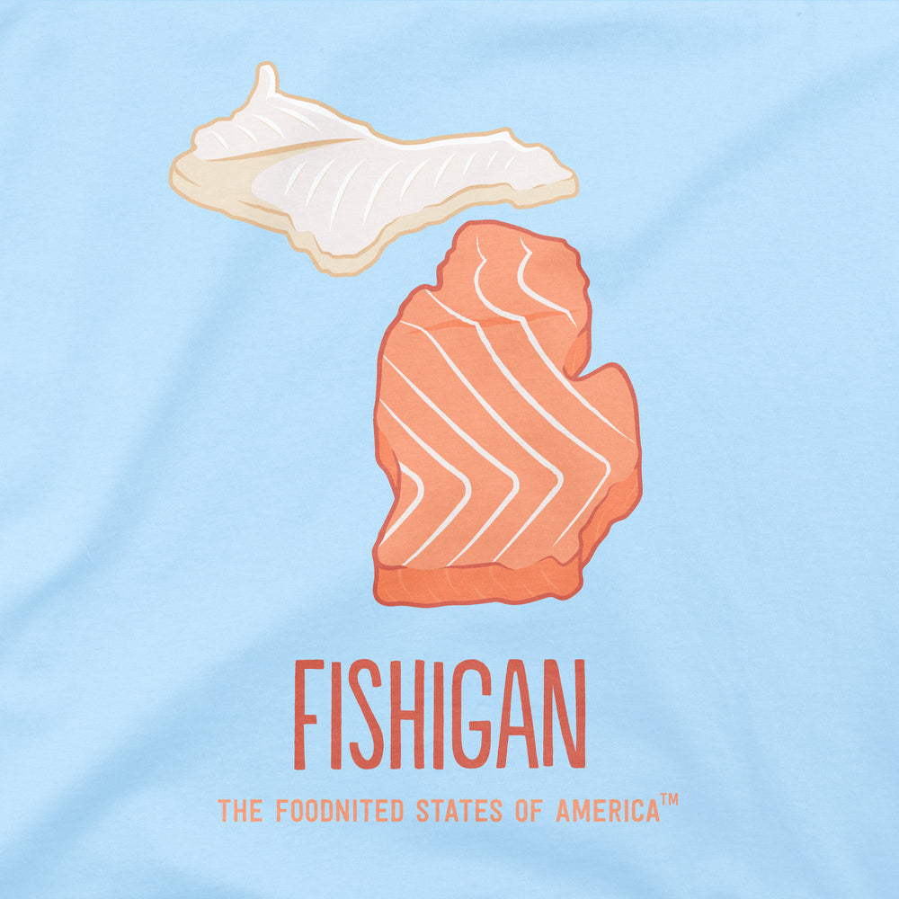Fishigan T-shirt, Men's/Unisex - The Foodnited States