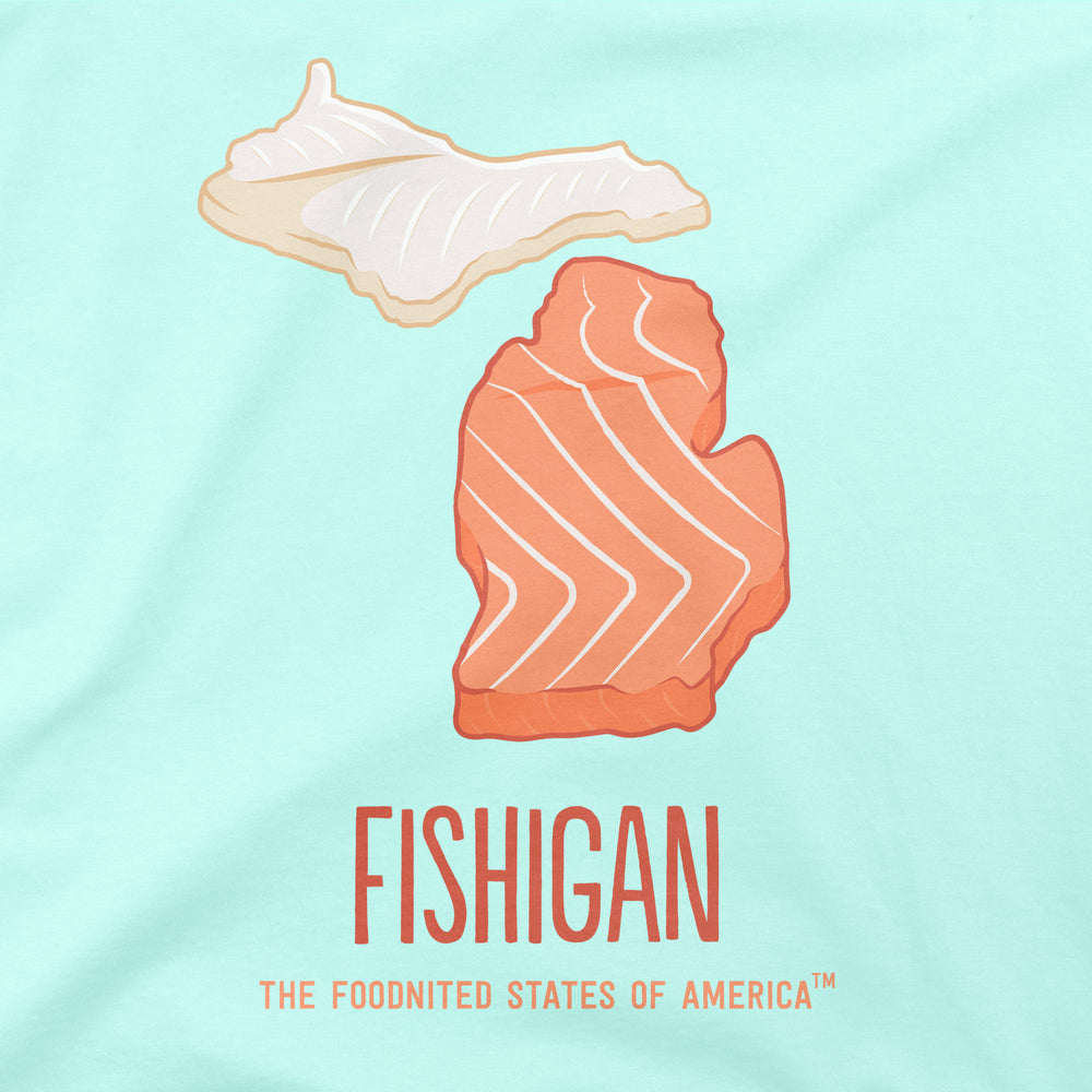 Fishigan T-shirt, Women's - The Foodnited States