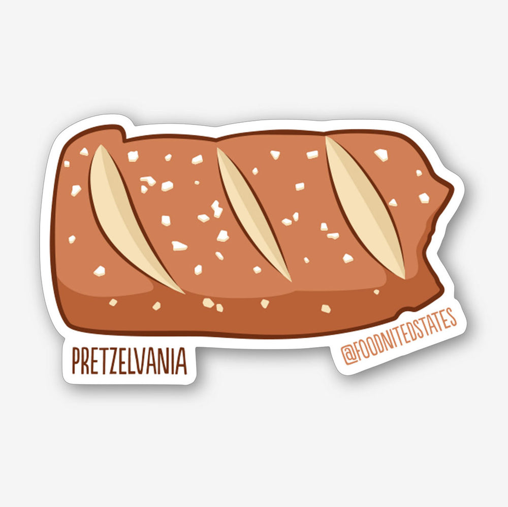 Pretzelvania Sticker - The Foodnited States