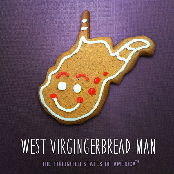 West Virgingerbread Man Foodnited States Poster - The Foodnited States