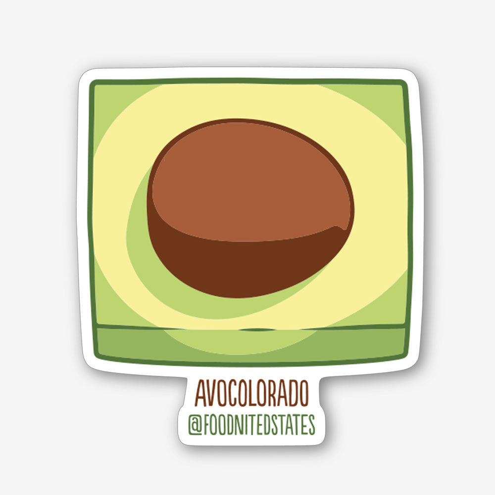 Avocolorado Sticker - The Foodnited States