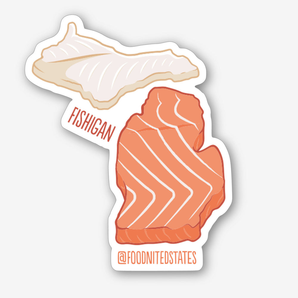 Fishigan Sticker - The Foodnited States